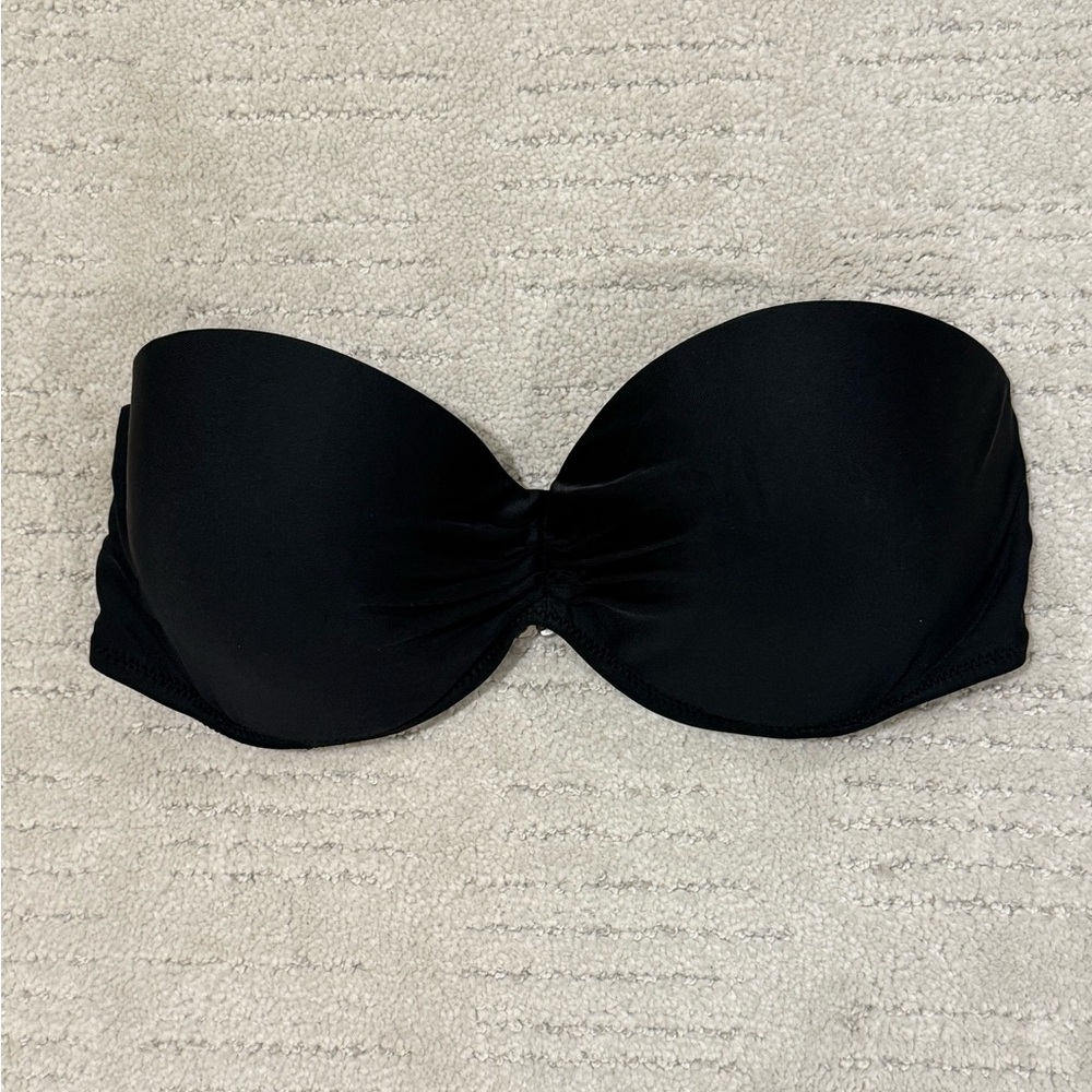 H2O Black Strapless Bikini Top